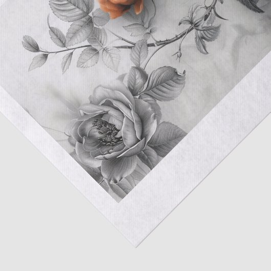 Papier Mousseline Belles fleurs7 (Détail)