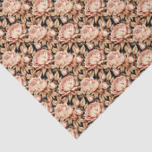 Papier Mousseline Belles Fleurs Dorées (Détail)