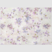 Papier Mousseline Belles fleurs violettes (Recto)
