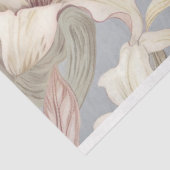 Papier Mousseline Belles lys sur arrière - plan bleu poudre (Détail)