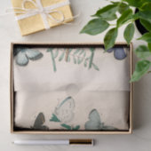 Papier Mousseline Belles papillons vintages Découpage botanique (Cadeau)