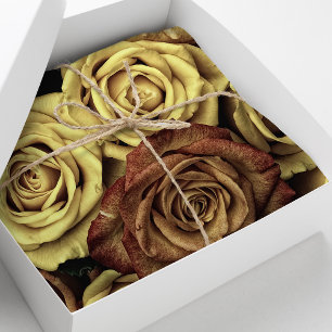 Papier Mousseline Belles Roses Romantiques Vintage