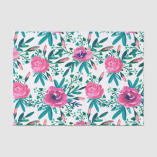 Papier Mousseline Belles roses roses roses