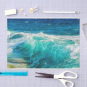 Papier Mousseline Belles vagues océaniques (Artisanat)