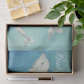 Papier Mousseline Beluga Whale Maman et Baby shower de veau (Cadeau)