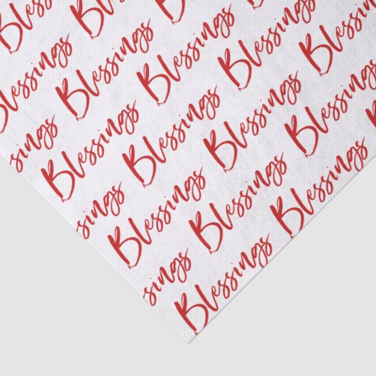 Papier Mousseline Bénédiction religieuse moderne Noël chrétien (Détail)