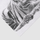 Papier Mousseline Bengal White Tiger (Détail)
