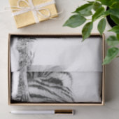 Papier Mousseline Bengal White Tiger (Cadeau)