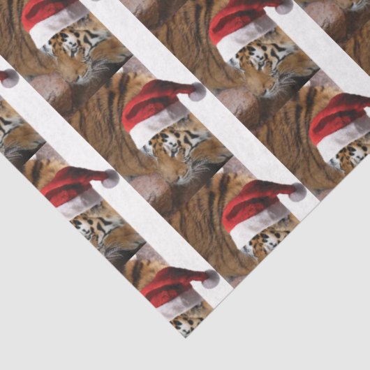 Papier Mousseline Bengale Tiger Père Noël (Détail)