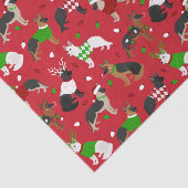 Papier Mousseline Berger allemand de Noël (Détail)