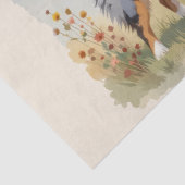Papier Mousseline Berger Australien Merle Queue Longue (Détail)