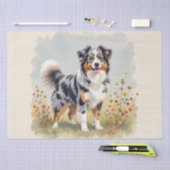 Papier Mousseline Berger Australien Merle Queue Longue (Artisanat)