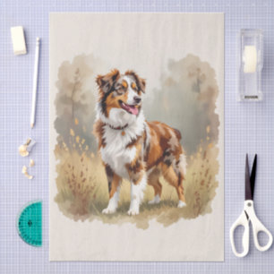 Papier Mousseline Berger Australien Red Merle