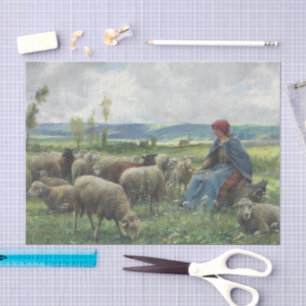 Papier Mousseline Berger et mouton par Julien Dupre