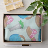 Papier Mousseline Bermuda Sac Sandals Mint Julep Preppy (Cadeau)