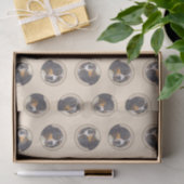 Papier Mousseline Bernese Mountain Dog Berner Peinture de mignons an (Cadeau)