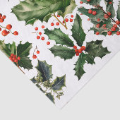 Papier Mousseline Berries de Noël Holly Feuilles. Berries de Noël (Détail)