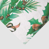 Papier Mousseline Berries d'hiver et verdure Wreathe Christmas (Détail)