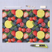 Papier Mousseline Berries et agrumes (Artisanat)