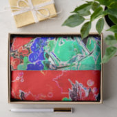 PAPIER MOUSSELINE BERRIES ET FEUILLES (Cadeau)