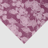 Papier Mousseline Berries et fleurs Purple Floral (Détail)