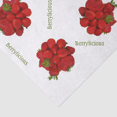 Papier Mousseline Berrylicious de fraises rouges (Détail)