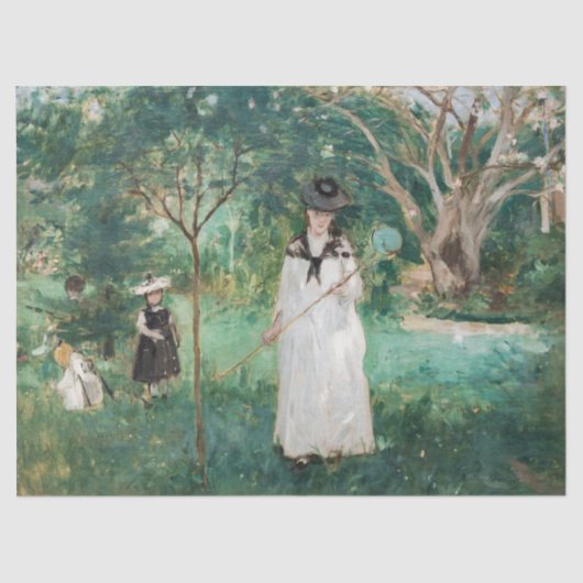 Papier Mousseline Berthe Morisot - La chasse aux papillons (Recto)