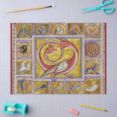 PAPIER MOUSSELINE BESTIAIRE MÉDIÉVAL, DRAGON DE SERPINS, ANIMAL FORE (Artisanat)