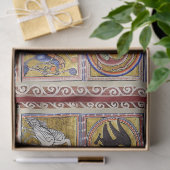 PAPIER MOUSSELINE BESTIAIRE MÉDIÉVAL, DRAGON DE SERPINS, ANIMAL FORE (Cadeau)