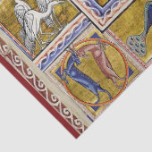 PAPIER MOUSSELINE BESTIAIRE MÉDIÉVAL, DRAGON DE SERPINS, ANIMAL FORE (Détail)