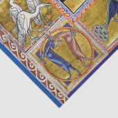 PAPIER MOUSSELINE BESTIAIRE MÉDIÉVAL, ÉLÉPHANT COMBATTANT DRAGON DE (Détail)