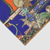 Papier Mousseline BESTIAIRE MÉDIÉVAL FABRIQUANT DE LA MUSIQUE Chouet (Détail)