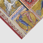 PAPIER MOUSSELINE BESTIAIRE MÉDIÉVAL, GRIFFIN ET GARDE SAUVAGE, ANIM (Détail)