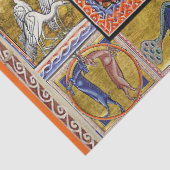 PAPIER MOUSSELINE BESTIAIRE MÉDIÉVAL, LÉOPARD, ANIMAUX FANTASTIQUES (Détail)