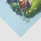 Papier Mousseline Bêtes de bois mignonnes chaudières de choux hériss (Détail)