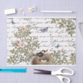 Papier Mousseline Beurre rose rose rose rose Beurre or Script frança (Artisanat)