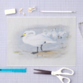 Papier Mousseline Bewick's Swan, Illustration Oiseaux (Artisanat)