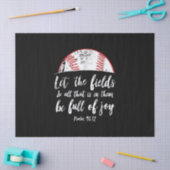 Papier Mousseline Bible de baseball Verse mignon Psaume chrétien 96 (Artisanat)