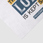 Papier Mousseline Bible Quote Art - Proverbs 29:25 Trust in God (Détail)