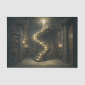 Papier Mousseline Bibliothèque à bougies Escalier Découpage (Recto)