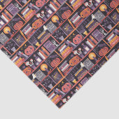 Papier Mousseline Bibliothèque Halloween (Détail)