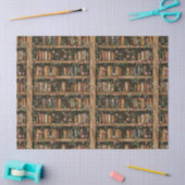 Papier Mousseline Bibliothèques avec vignes fleuries (Artisanat)