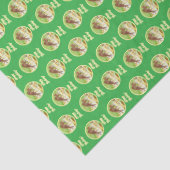 Papier Mousseline Biche et Faon Vert (Détail)