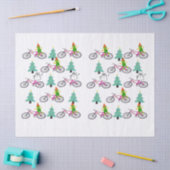 Papier Mousseline Bicyclette papier Snowman Elf de Noël (Artisanat)