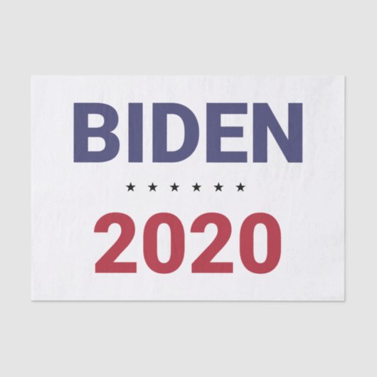 Papier Mousseline Biden 2020 (élection américaine) (Recto)