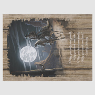 Papier Mousseline Bienheureux Cowboy Cheval Occidental Homme