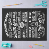 Papier Mousseline Bienvenue sur notre camping (Artisanat)