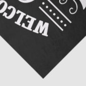 Papier Mousseline Bienvenue sur notre camping (Détail)