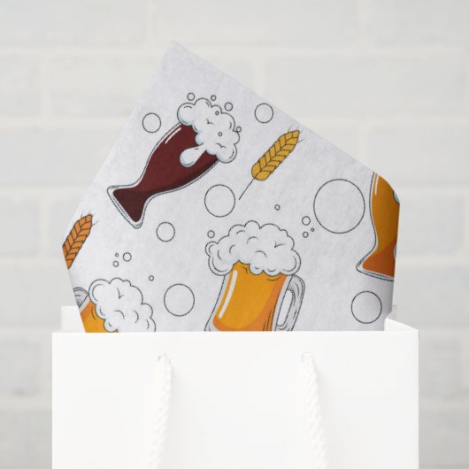 Papier Mousseline Bière pression (Sac cadeau)