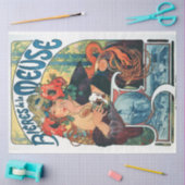 Papier Mousseline Bieres de la Meuse, Mucha (Artisanat)